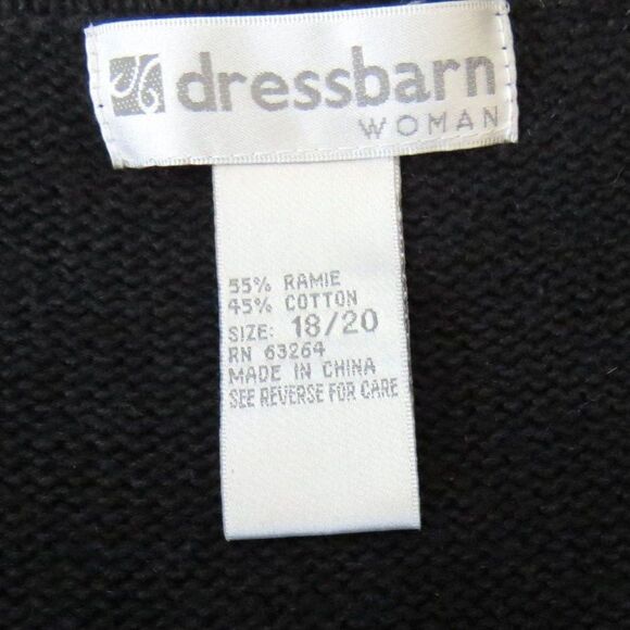 Dress Barn Woman Vintage Embellished Full Zip Cardigan Sweater 18/20 EUC - Picture 6 of 7